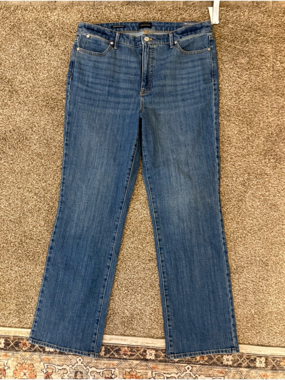 Talbots Medium Blue Straight-Leg Jeans